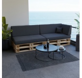 Poduszka ogrodowa siedziskowa 120x80x15 Antracyt Poduszka ogrodowa siedziskowa 120x80x15 Antracyt