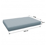 Zestaw 2 poduszek ogrodowych 120x80 + 120x40 Niebieski Zestaw 2 poduszek ogrodowych 120x80 + 120x40 Niebieski