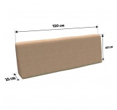 Zestaw 2 pokrowców na poduszki na palety o wymiarach: 120x80 i 120x40 Beżowy Zestaw 2 pokrowców na poduszki na palety o wymiarach: 120x80 i 120x40 Beżowy